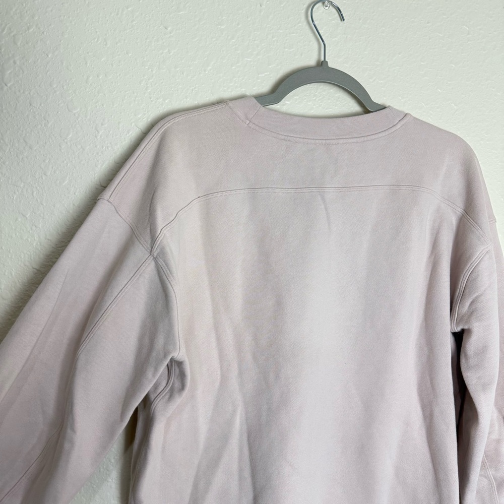 Lululemon Perfectly Oversized Crew Sweatshirt pink blush no sz tag close to sz 6 - Picture 5 of 14